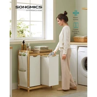 Košare za rublje SONGMICS, bijele, 2kom, 100 L