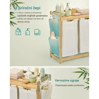 Košare za rublje SONGMICS, bijele, 2kom, 100 L