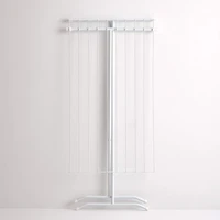 Stalak za rublje RAYEN, čelični, mat bijeli, 90×53,5×82 cm, 003311