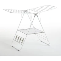 Stalak za sušenje rublja RAYEN, višenamjenski, čelični, bijelo-sivi, 145×61×98 cm