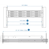 Rail kit QNAP za NAS rack 2U