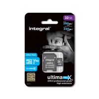 Memorijska kartica microSDHC 32GB, INTEGRAL, UHS-II V90, 280–240MB/s