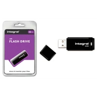USB stick 32GB, INTEGRAL BLACK, USB 2.0