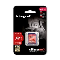 Memorijska kartica SDHC 64GB, INTEGRAL UltimaPro X, Class 10
