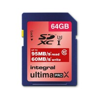 Memorijska kartica SDHC 64GB, INTEGRAL UltimaPro X, Class 10