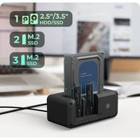 Priključna i klonirajuća stanica ICY BOX IB-2924MSCL-C31 za M.2 NVMe SSD i 2.5"/3.5" SATA SSD/HDD