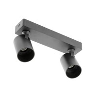 Svjetiljka GTV SANTO, reflektorska, 2xGU10 220V, crna