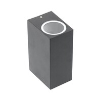 Svjetiljka GTV TIAGO, zidna vanjska, 2xGU10 230V IP54, crna