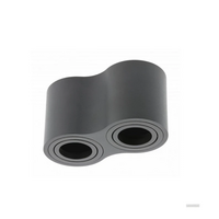 Svjetiljka GTV AVEIRO DUO BIS, stropna, 2xGU10 230V IP20, crna