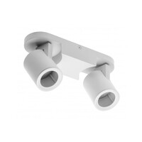 Svjetiljka GTV BLINK II, stropna, max. 250V 50/60Hz GU10, max. 2x20W, IP20, dvostruka, bijela