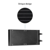 Vodeno hlađenje CHIEFTEC Iceberg 240mm, A-RGB, za Intel/AMD procesore, crno