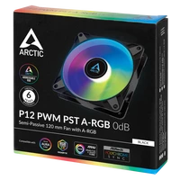 Ventilator ARCTIC P12 PWM PST A-RGB, 120mm, 4-pin, crni
