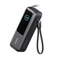 Powerbank ANKER 25.000mAh s integriranim USB-C kabelom, 165W, crni