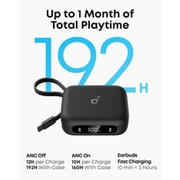 Slušalice ANKER Soundcore P41i Standard, bežične, s prijenosnim punjačem za telefon (bez Lightning adaptera), crne