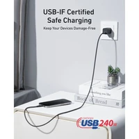 Kabel ANKER USB-C na USB-C, 240 W, 0,9 m, pleteni, crni