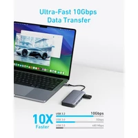 Hub ANKER 7-u-1, USB-C, dvojni prikaz