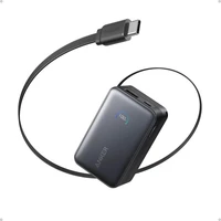 Powerbank ANKER Nano 10.000mAh, 45W s integriranim USB-C kabelom, crni