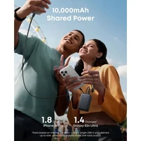 Powerbank ANKER Nano 10.000mAh, 45W s integriranim USB-C kabelom, crni