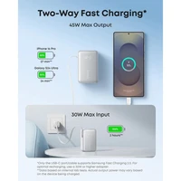 Powerbank ANKER Nano 10.000mAh, 45W s integriranim USB-C kabelom, bijeli