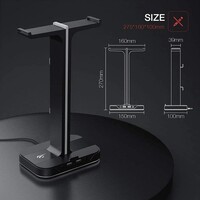 Stalak HAVIT Gamenote RGB LED za slušalice TH650