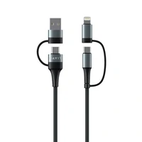 Kabel HAVIT za punjenje 4u1, USB/USB-C na USB-C/Lightning, 1m