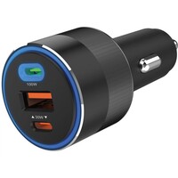 Auto punjač SANDBERG, 3u1, 130W, USB-C Power Delivery
