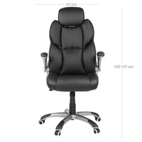 Uredska stolica SONGMICS, crna (OBG65BK)