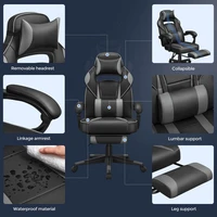 Uredska stolica SONGMICS, crno-siva (OBG073B03)