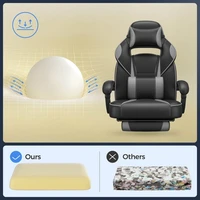 Uredska stolica SONGMICS, crno-siva (OBG073B03)