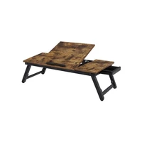 Stol SONGMICS za prijenosnik, RUSTIC, s ladicom, rustikalni, LLD110B01