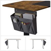 Stol SONGMICS, električni, Sit/Stand, s okvirom, crno-rustikalni, LSD016X01