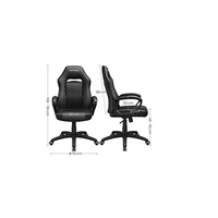 Gaming stolica SONGMICS, crna (OBG38BKV1)
