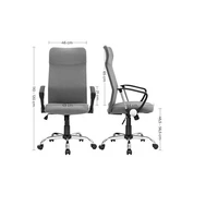 Uredska stolica SONGMICS, siva (OBN034G01)