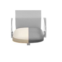 Uredska stolica SONGMICS, siva (OBN034G01)