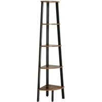 Polica VASAGLE, kutna, za knjige, 5 razina, LLS35X