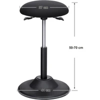 Stolica SONGMICS, visinski podesiva, za aktivno sjedenje (OSC01BK)