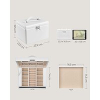 Kutijica za nakit SONGMICS, četveroslojna