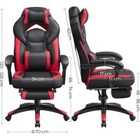 Stolica SONGMICS, ergonomska gaming i uredska
