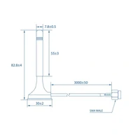 Antena TELTONIKA LTE, magnetska, SMA, PR1KS210