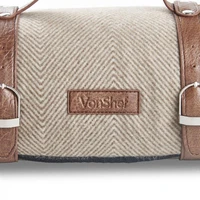 Deka VONSHEF za piknik, 147x180cm, smeđa