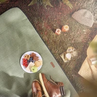 Deka VONSHEF za piknik, 147x180cm, zelena