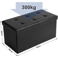 Tabure SONGMICS, sklopivi, s prostorom za pohranu, 80L
