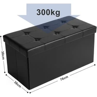 Tabure SONGMICS, sklopivi, s prostorom za pohranu, 80L