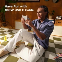 Kabel UGREEN Uno, USB-C na USB-C, 100W, 2m Kabel UGREEN Uno, USB-C na USB-C, 100W, 2m