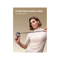 Punjač UGREEN Retractable, GaN, USB-C, 65W