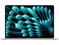 Laptop APPLE MacBook Air (2025) 15.3", M4, 10C/10G, 16/512GB, Silver, IT KB (MW1H3)