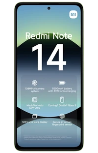 Mobitel XIAOMI REDMI Note 14, 6.67", 8/256 GB, zeleni
