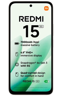 Mobitel XIAOMI REDMI 15 5G, 6.90", 128 GB, sivi
