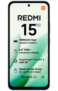 Mobitel XIAOMI REDMI 15 5G, 6.90", 256 GB, crni