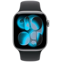 Pametni sat APPLE Watch Series 11 42mm, Grey, Black Rubber Strap S/M (MEQW4ZR/A)